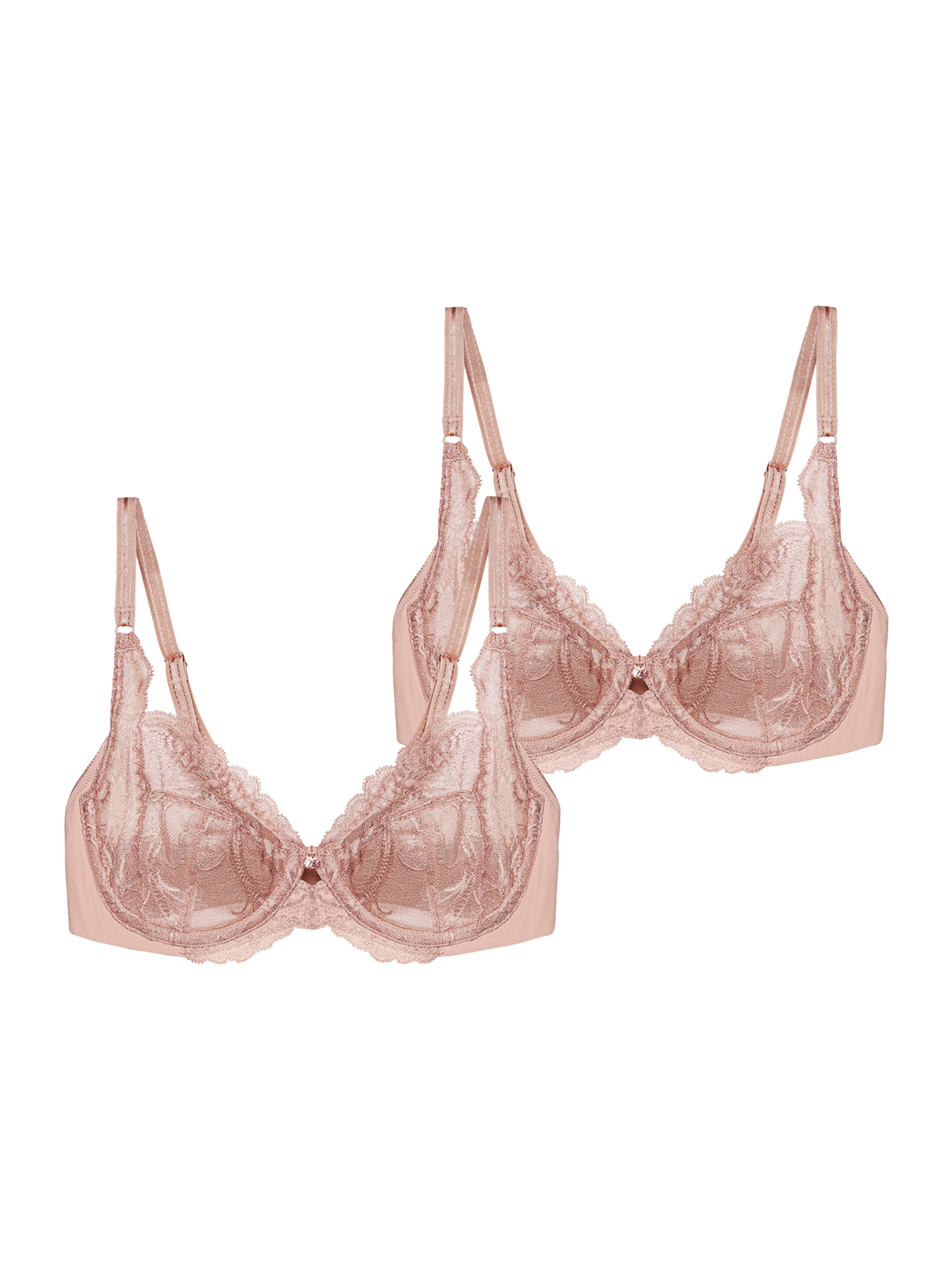 TRIUMPH Bra 'Wild Peony Florale' in Pink: front