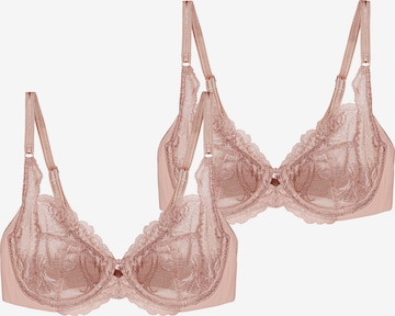 TRIUMPH Bra 'Wild Peony Florale' in Pink: front