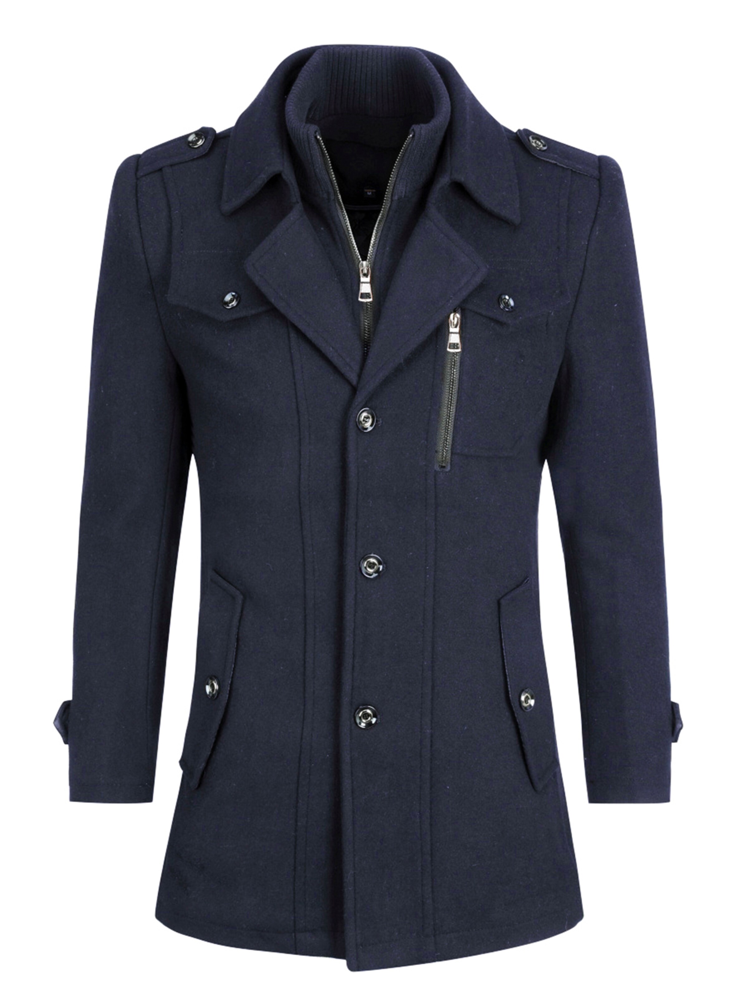 Youthup Winter Coat in Blue: front