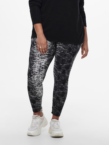 ONLY Carmakoma - Skinny Leggings em preto: frente