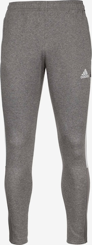 ADIDAS SPORTSWEAR Tapered Workout Pants 'Tiro 21' in Grey: front