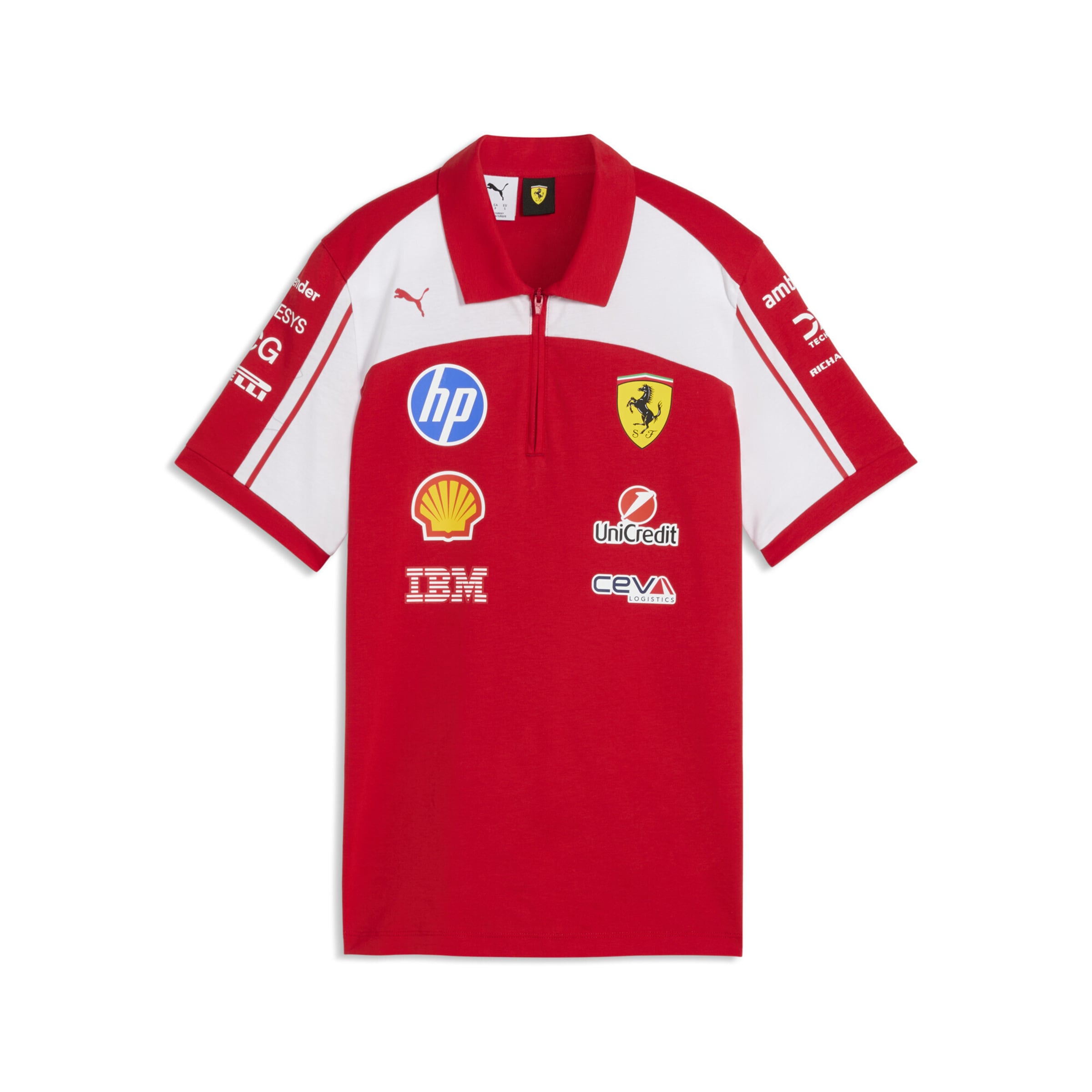 PUMA Shirt 'Scuderia Ferrari HP Replica' in Light blue / Yellow / Red / White, Item view