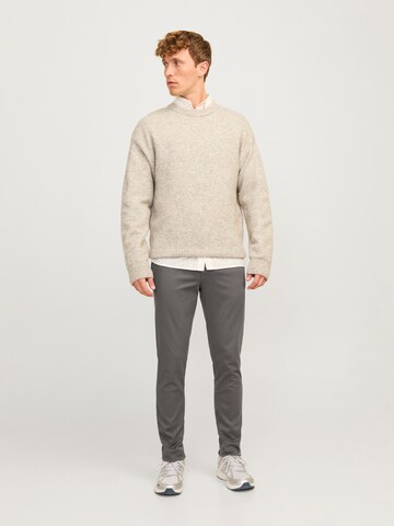 JACK & JONES Slimfit Chinohousut 'JPSTMarco JJArthur' värissä harmaa