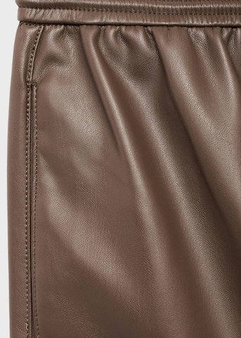 MANGO Loosefit Broek 'Apple' in Bruin
