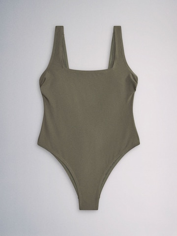 The Set Bustier Badpak in Groen