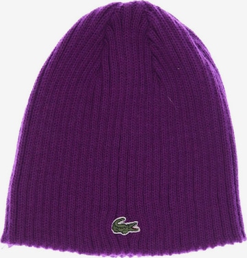 LACOSTE Hat & Cap in One size in Purple: front
