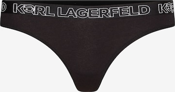 Tanga ' Ikonik 2.0' de la Karl Lagerfeld pe negru: față