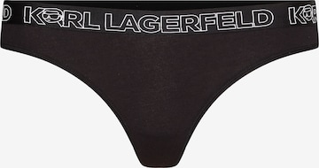 Karl Lagerfeld String ' Ikonik 2.0' i svart: framsida