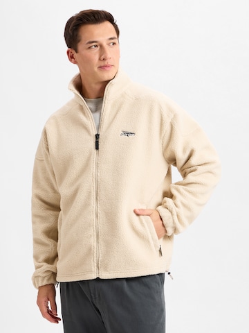 Pegador Fleecejacke in Beige: Vorderseite