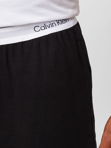 Calvin Klein Underwear تقليدي سروال البيجاما بلون أسود