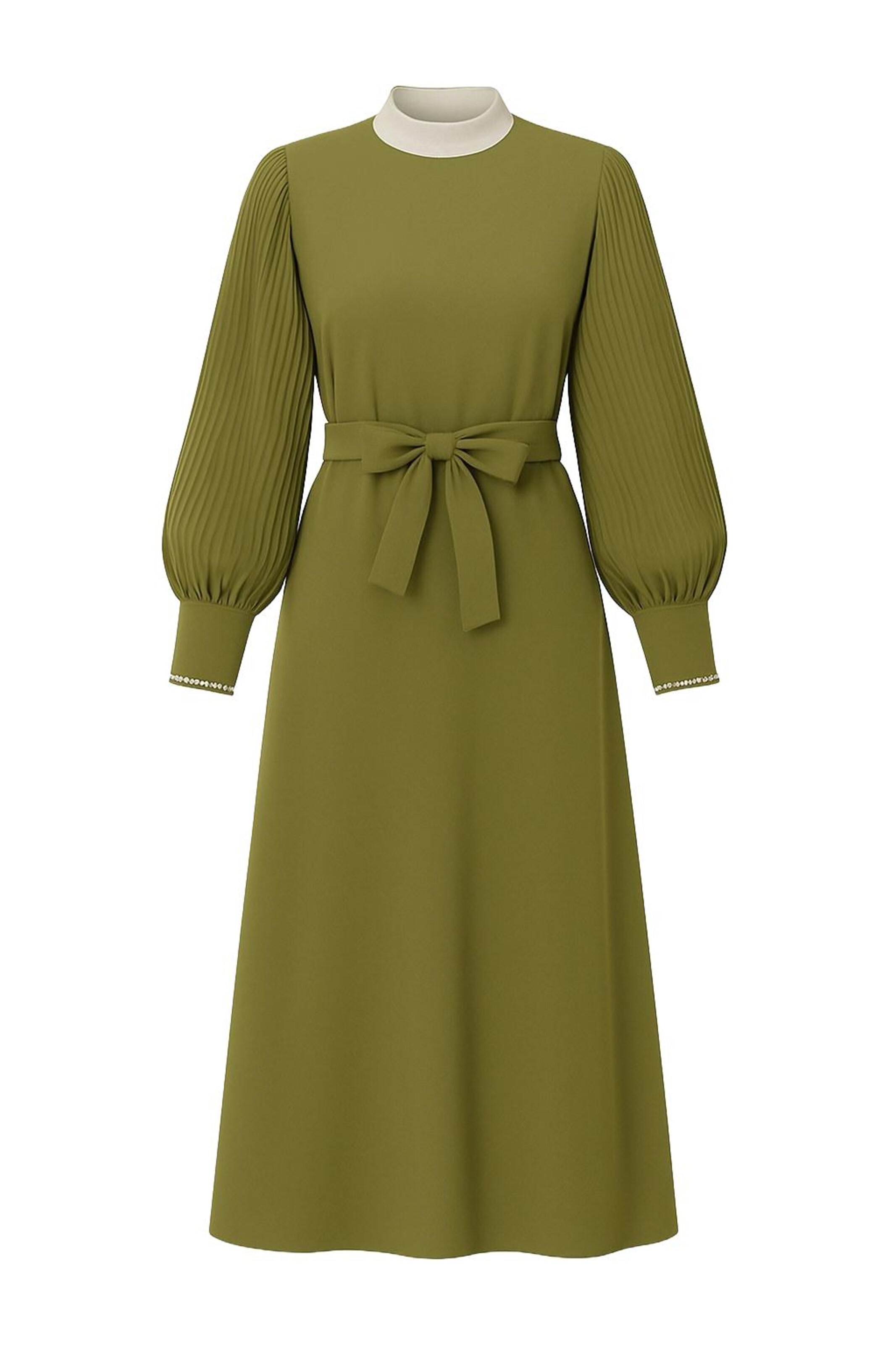 MODAMIHRAM Jurk in Groen: voorkant