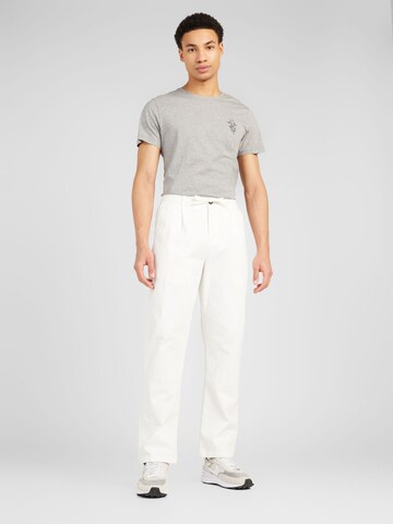 anerkjendt - regular Pantalón plisado 'JAN' en blanco