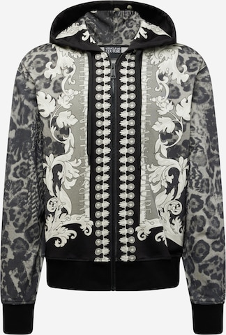 Versace Jeans Couture Sweatvest in Zwart: voorkant