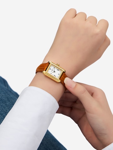 Victoria Hyde - Relógios analógicos ' Retro ' em castanho: frente