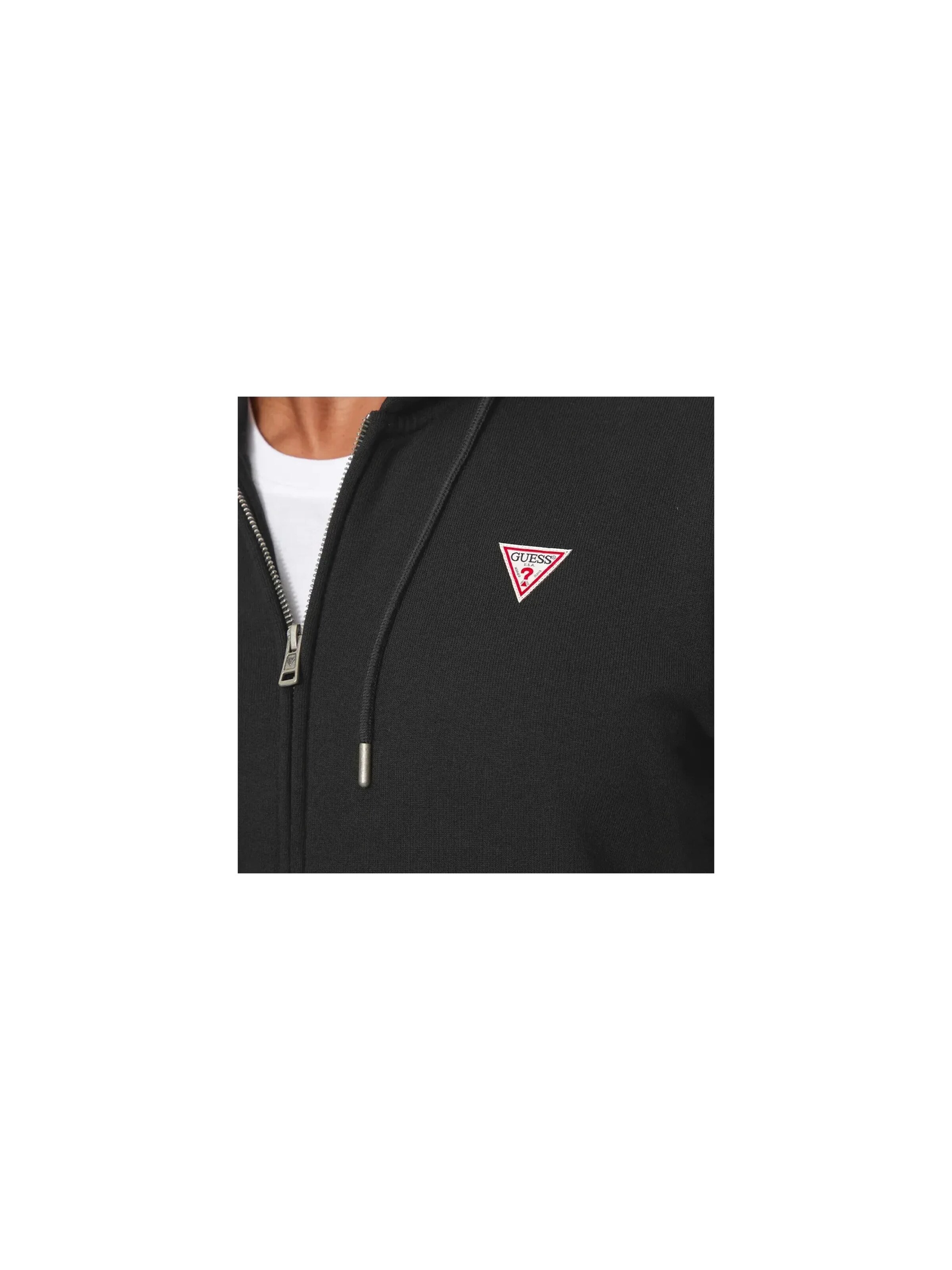 GUESS - Sudadera 'Triangle G' en negro