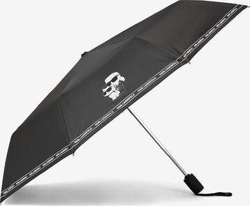 Karl Lagerfeld Umbrella ' Ikonik 2.0 ' in Black: front