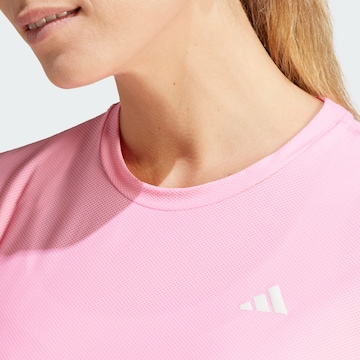 ADIDAS PERFORMANCE - Camisa funcionais 'Own The Run' em rosa