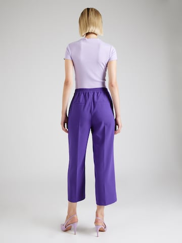 NÜMPH Regular Trousers with creases 'NURONJA' in Purple