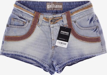 John Galliano Shorts XS in Blau: predná strana