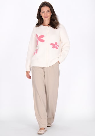 Usha Gebreid vest in Wit