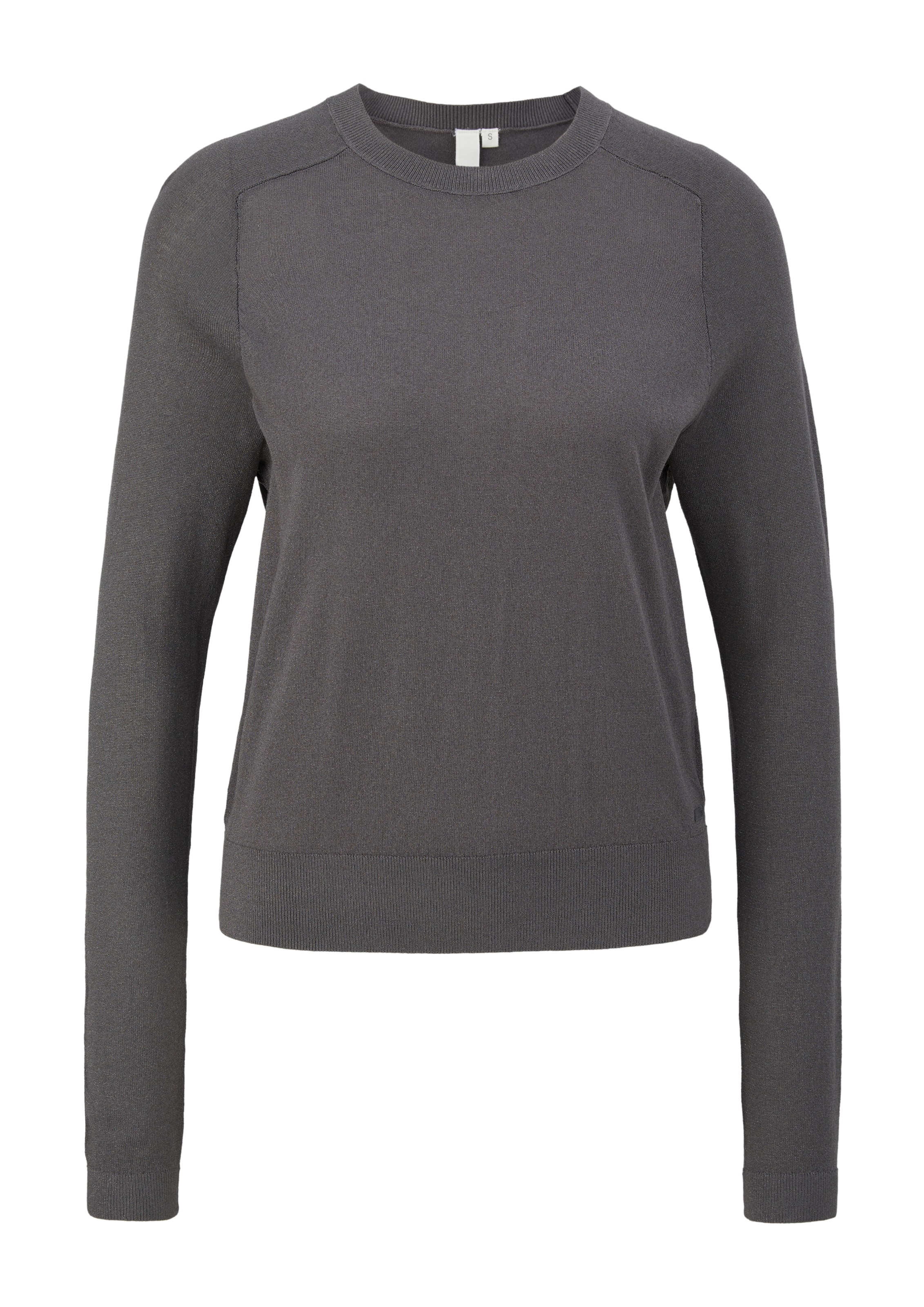 QS Pullover in Grau: Vorderseite
