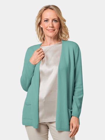 Goldner Knit Cardigan in Green: front