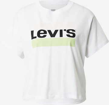 LEVI'S ® Shirt 'Graphic Varsity Tee' in Wit: voorkant