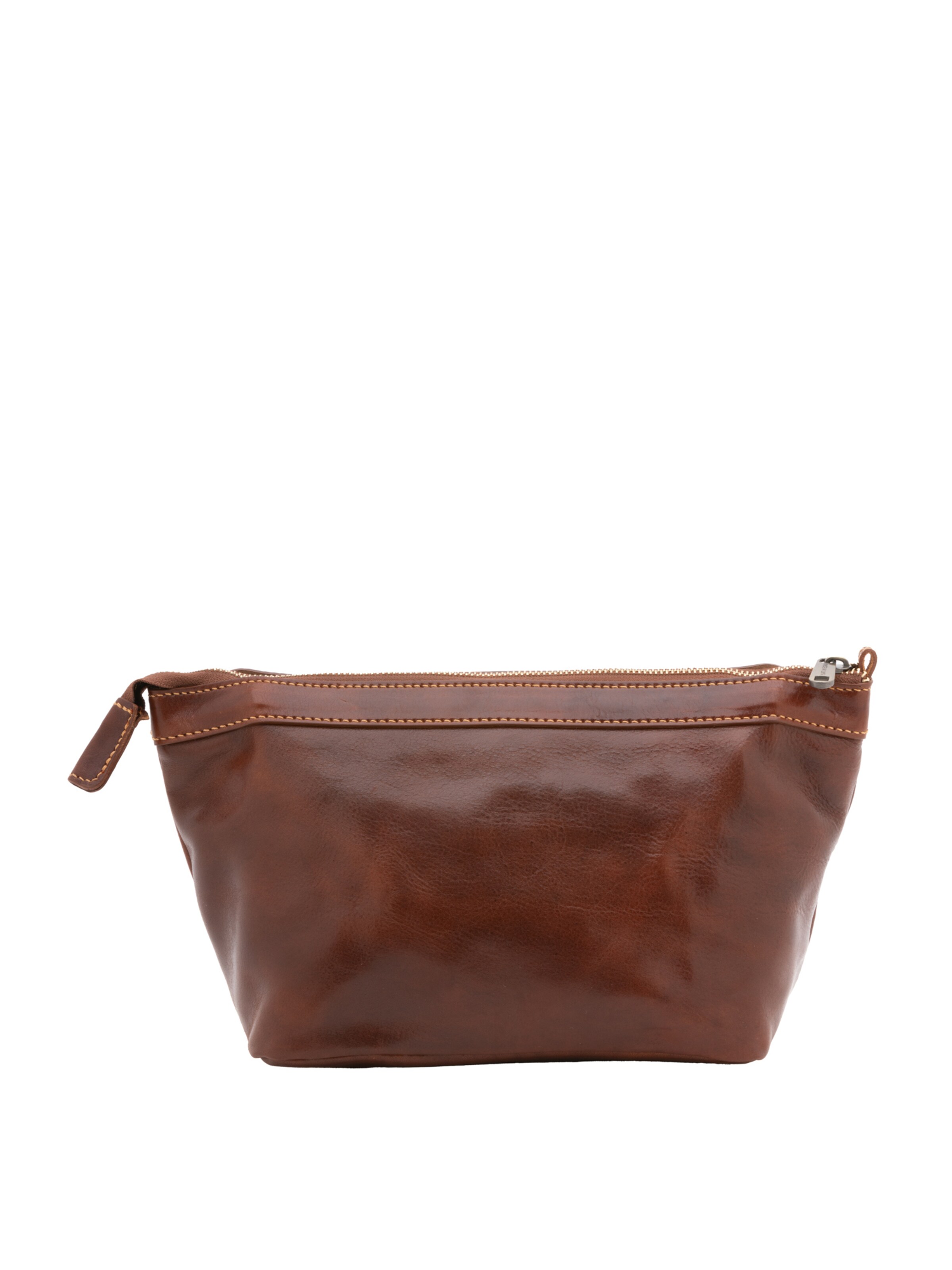 Pochette 'Pochette in vera pelle con zip - I Fratelli' di I Fratelli in marrone