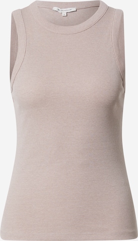 Top di TOM TAILOR DENIM in grigio: frontale