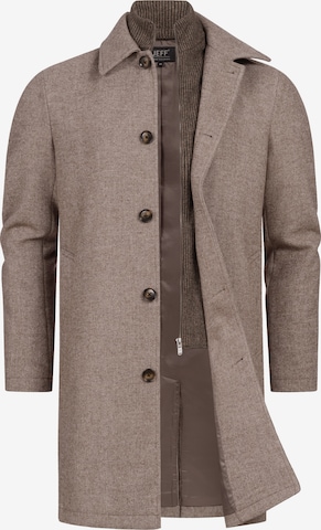 JEFF Winter Coat 'JFTyler' in Brown: front