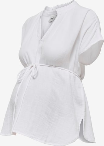 Chemisier 'OLMThyra' Only Maternity en blanc : devant