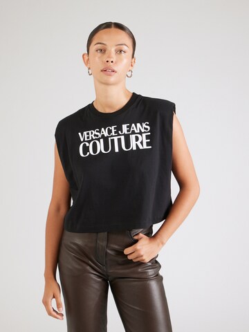 Versace Jeans Couture Μπλουζάκι σε μαύρο: μπροστά