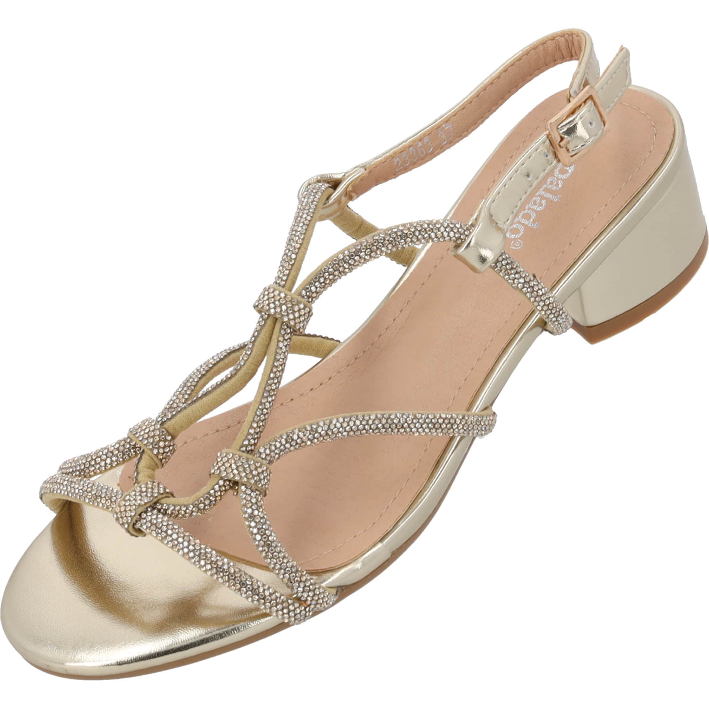 Sandales à lanières 'Fanala' Palado by Sila Sahin en or : devant