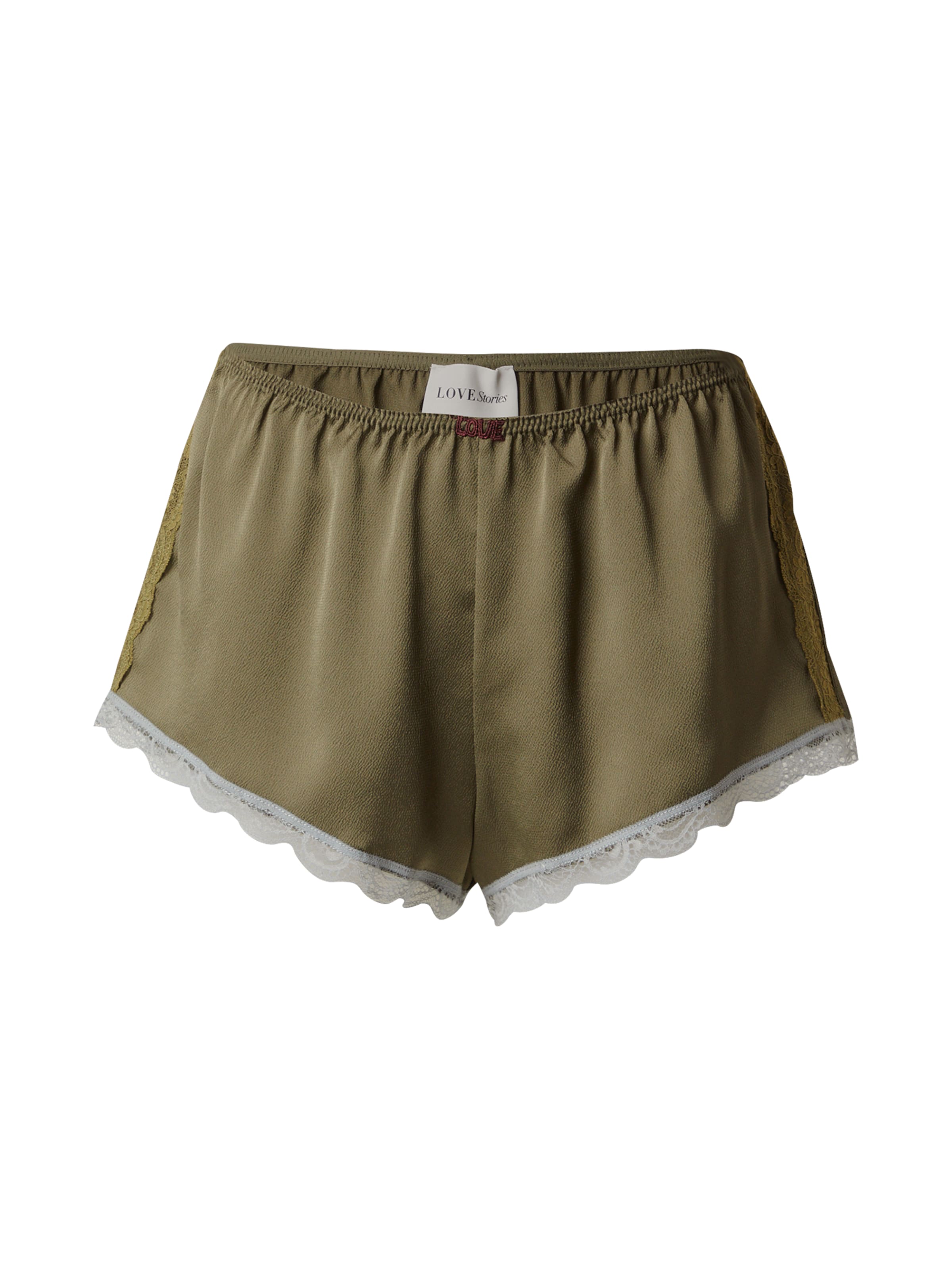 LOVE StoriesPidžama hlače - zelena boja: prednji dio