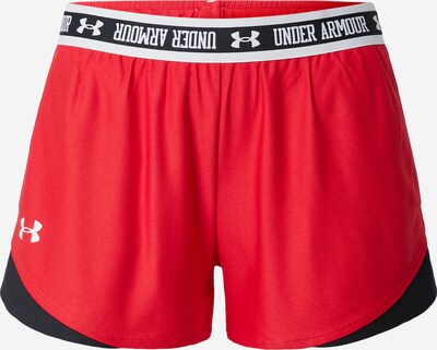 UNDER ARMOUR Pantalon de sport 'Play Up 3.0' en beige / rouge / noir, Vue avec produit