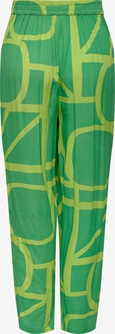 ONLY Lużny krój Spodnie 'AVA' w kolorze zielony