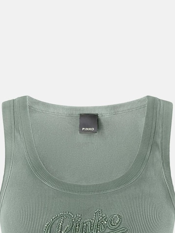 PINKO Top 'PINKO CAIPIROSKA CANOTTA COSTINA RICAMO FILO 3D TOP' in Groen
