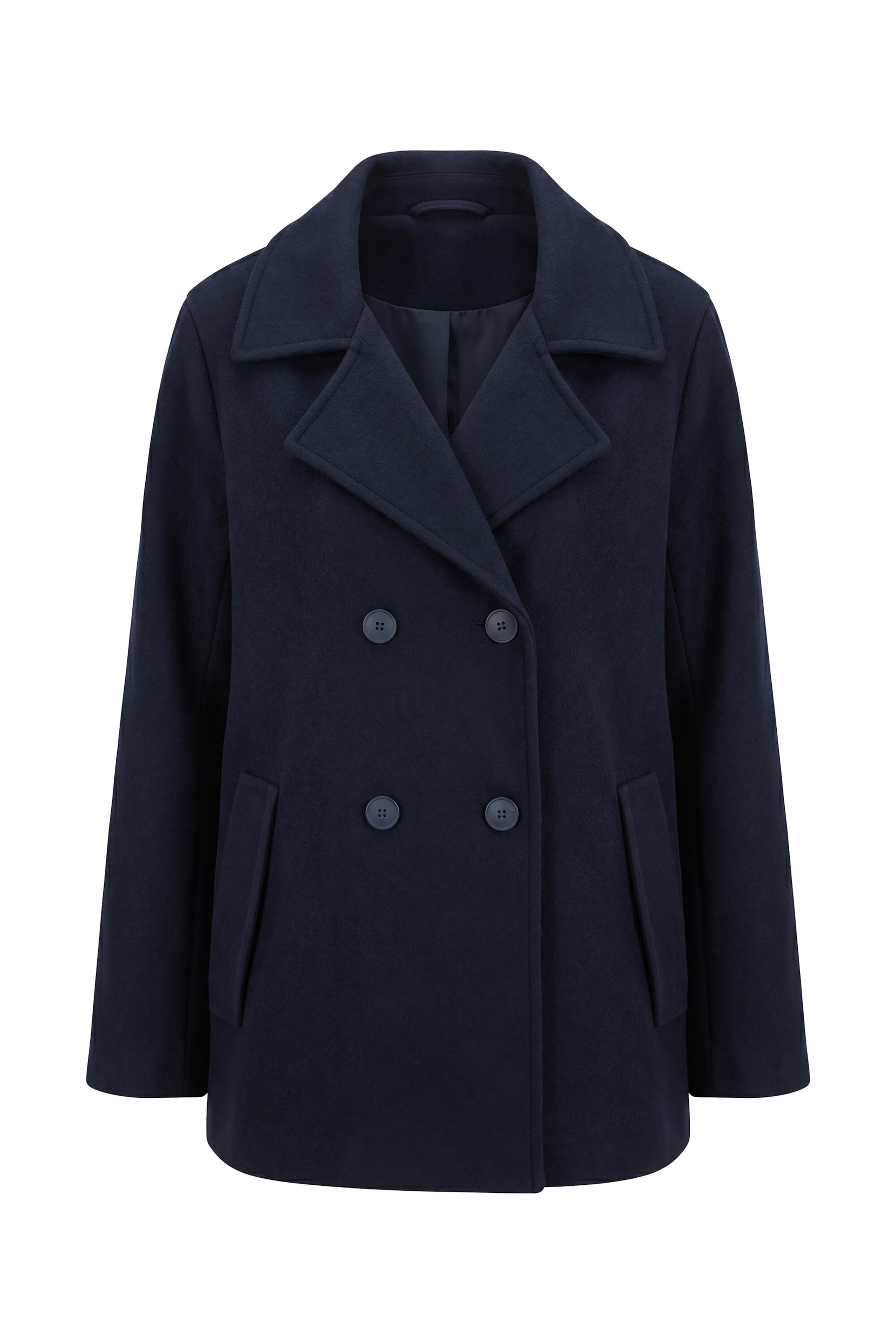 Ulla Popken Mantel in M-L in marine, Produktansicht