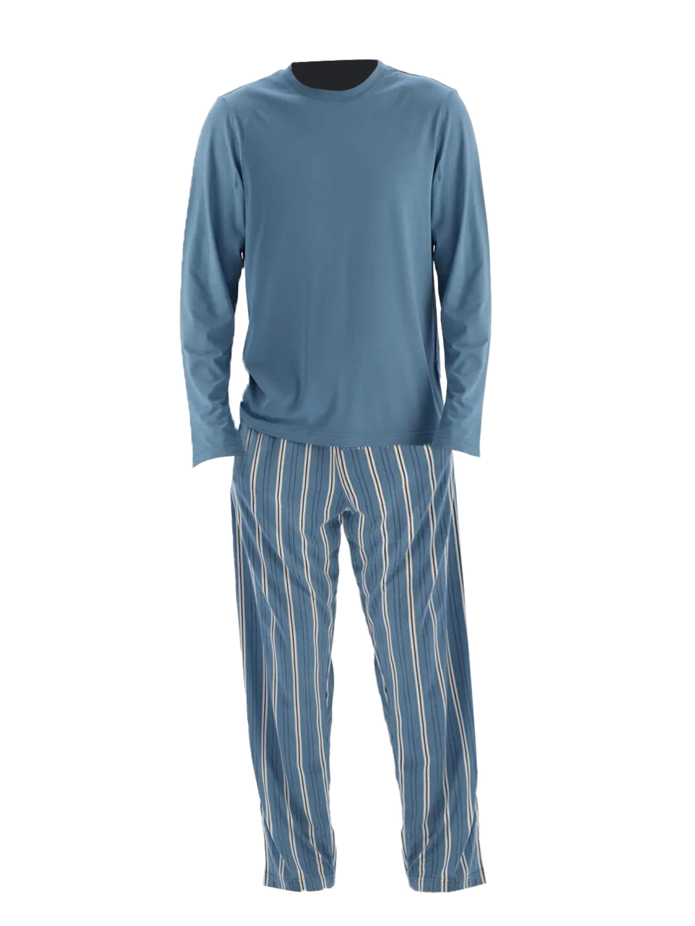 Dagi Pyjama lang in Blauw: voorkant
