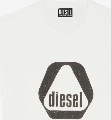 T-Shirt DIESEL en blanc : devant