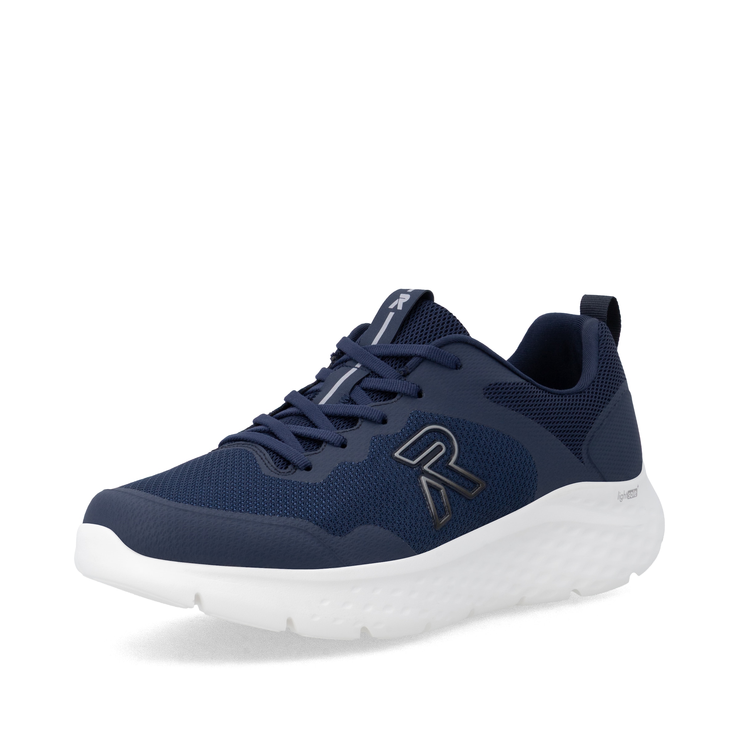 Baskets basses Rieker en bleu : devant