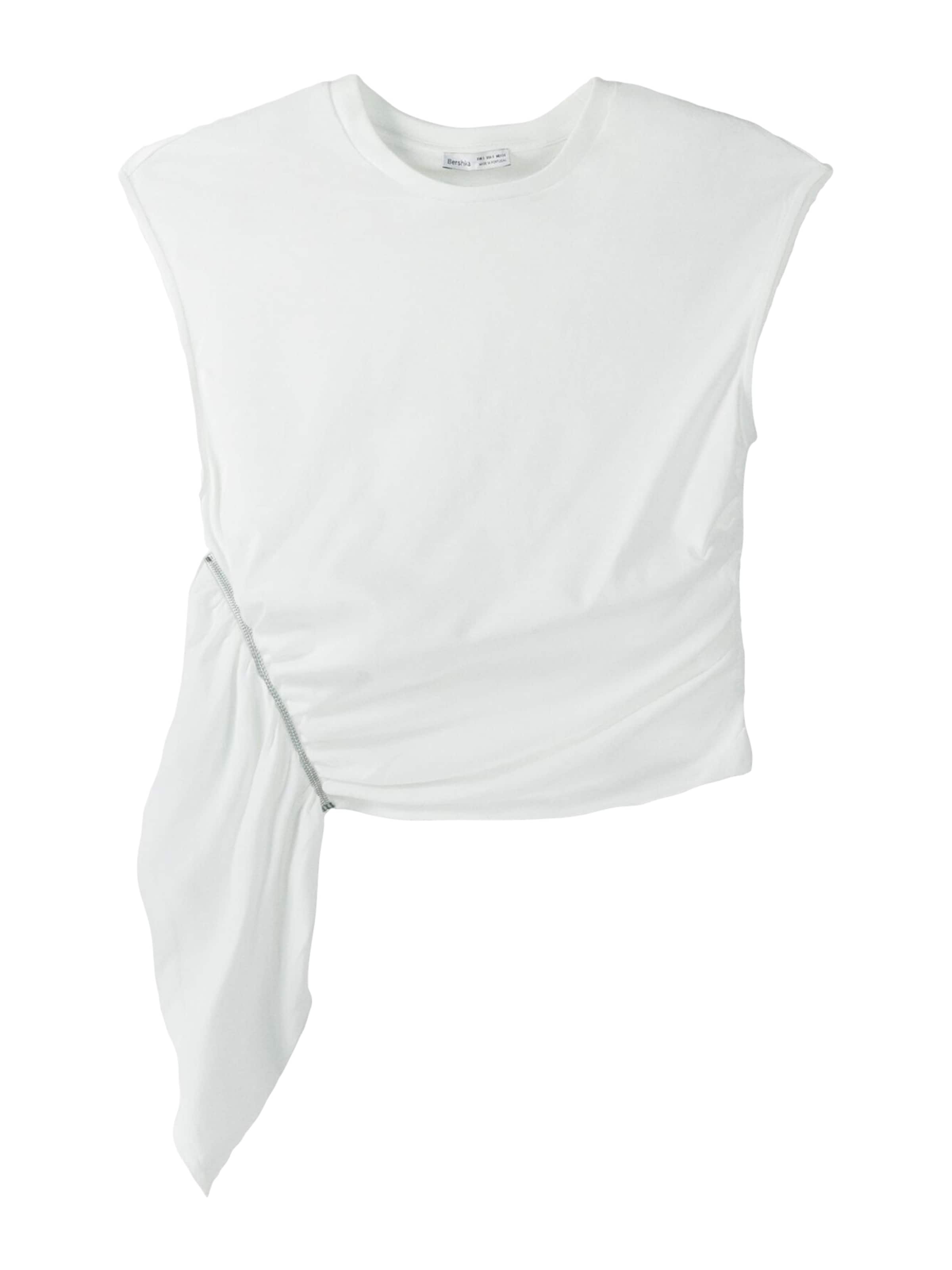 Top di Bershka in bianco: frontale