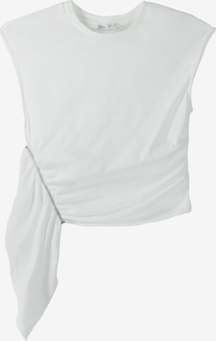 Bershka Top in White: front