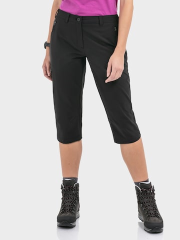 Regular Pantalon outdoor Schöffel en noir : devant