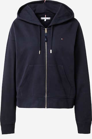 TOMMY HILFIGER Zip-Up Hoodie in Blue: front