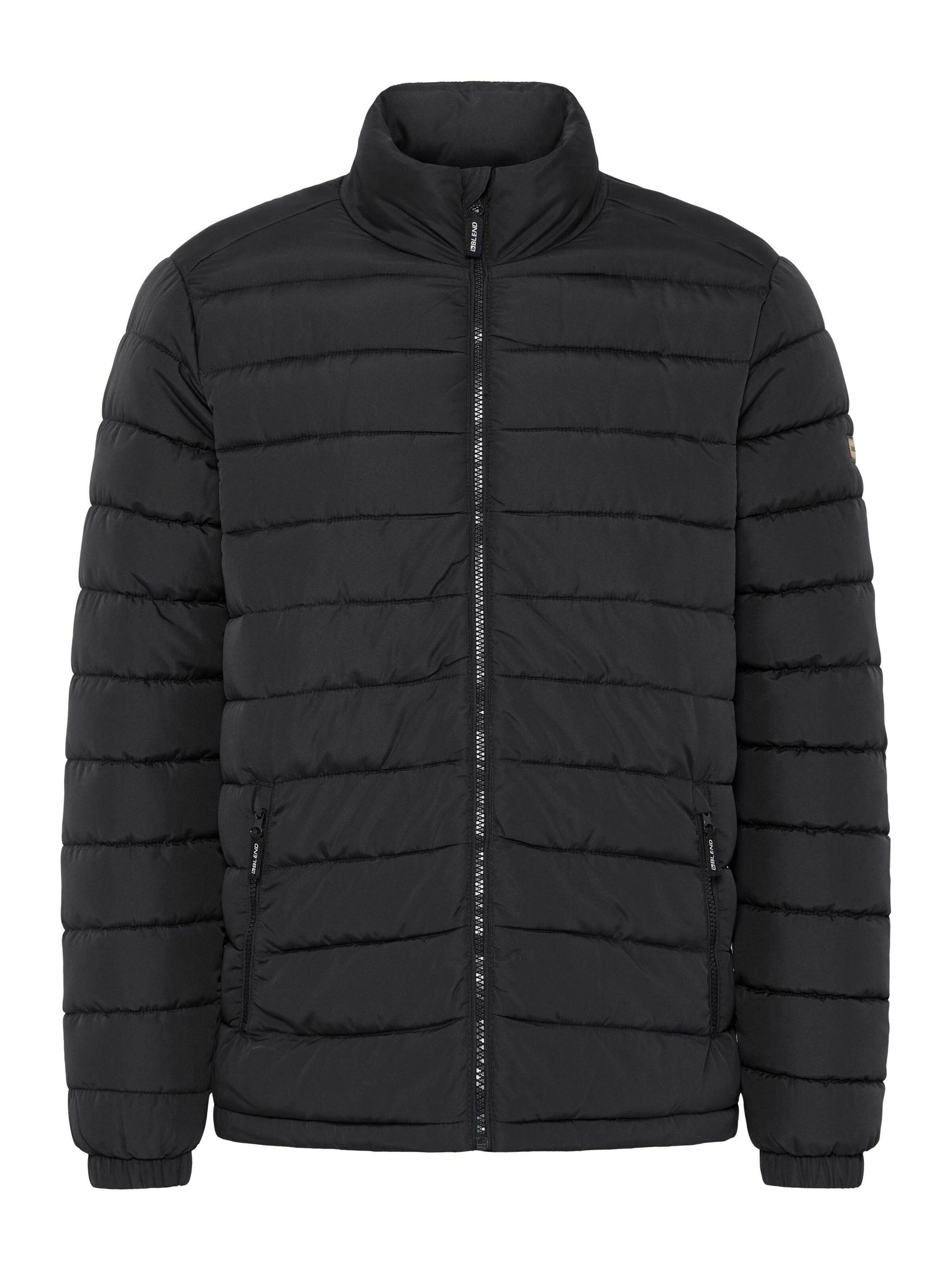 BLEND Tussenjas ' BHMelax ' in Zwart: voorkant