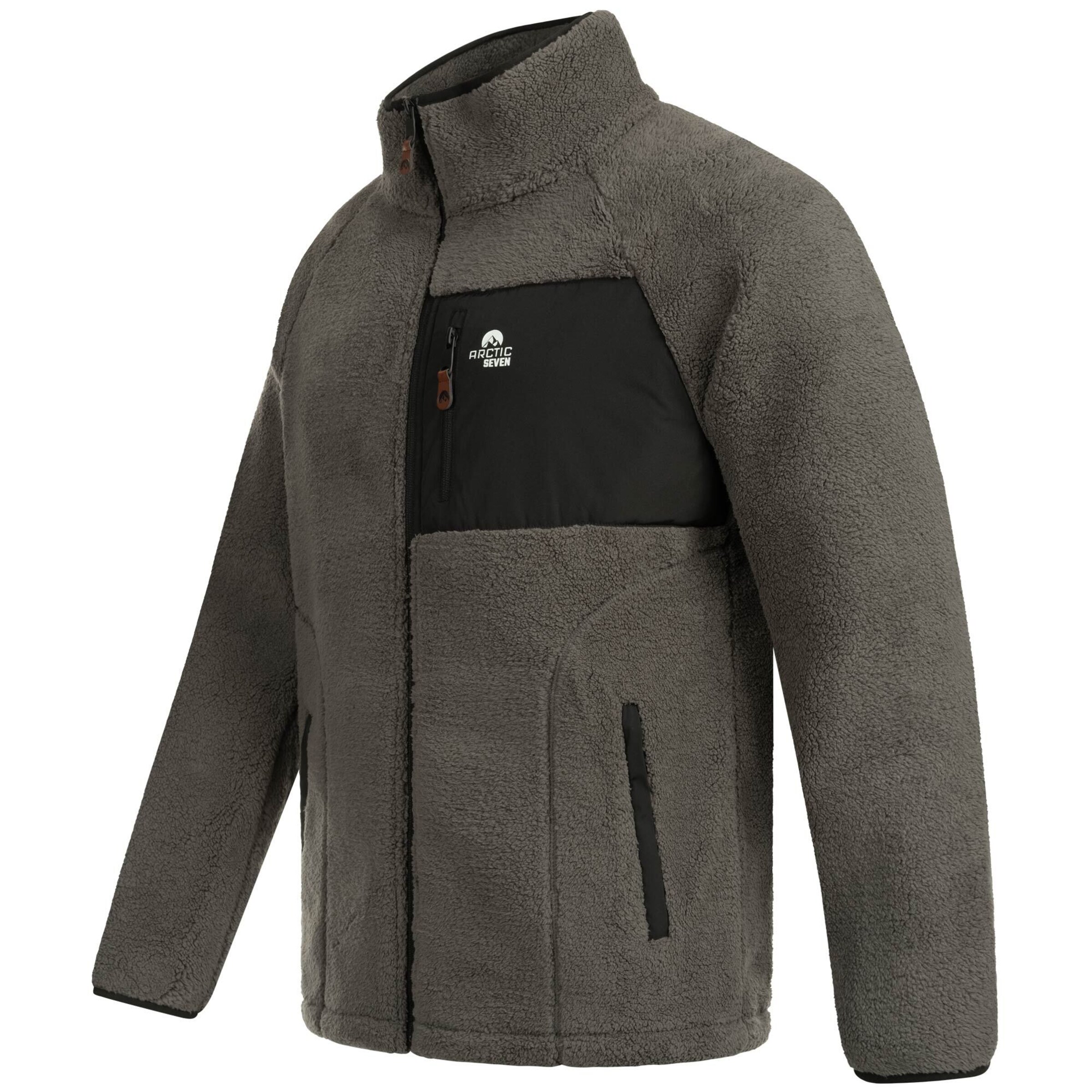 Arctic Seven Athletic fleece jacket 'AS415' in Grey