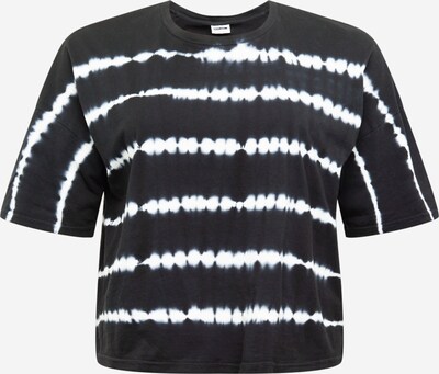 Noisy May Curve T-shirt 'BUSTER' en noir / blanc, Vue avec produit