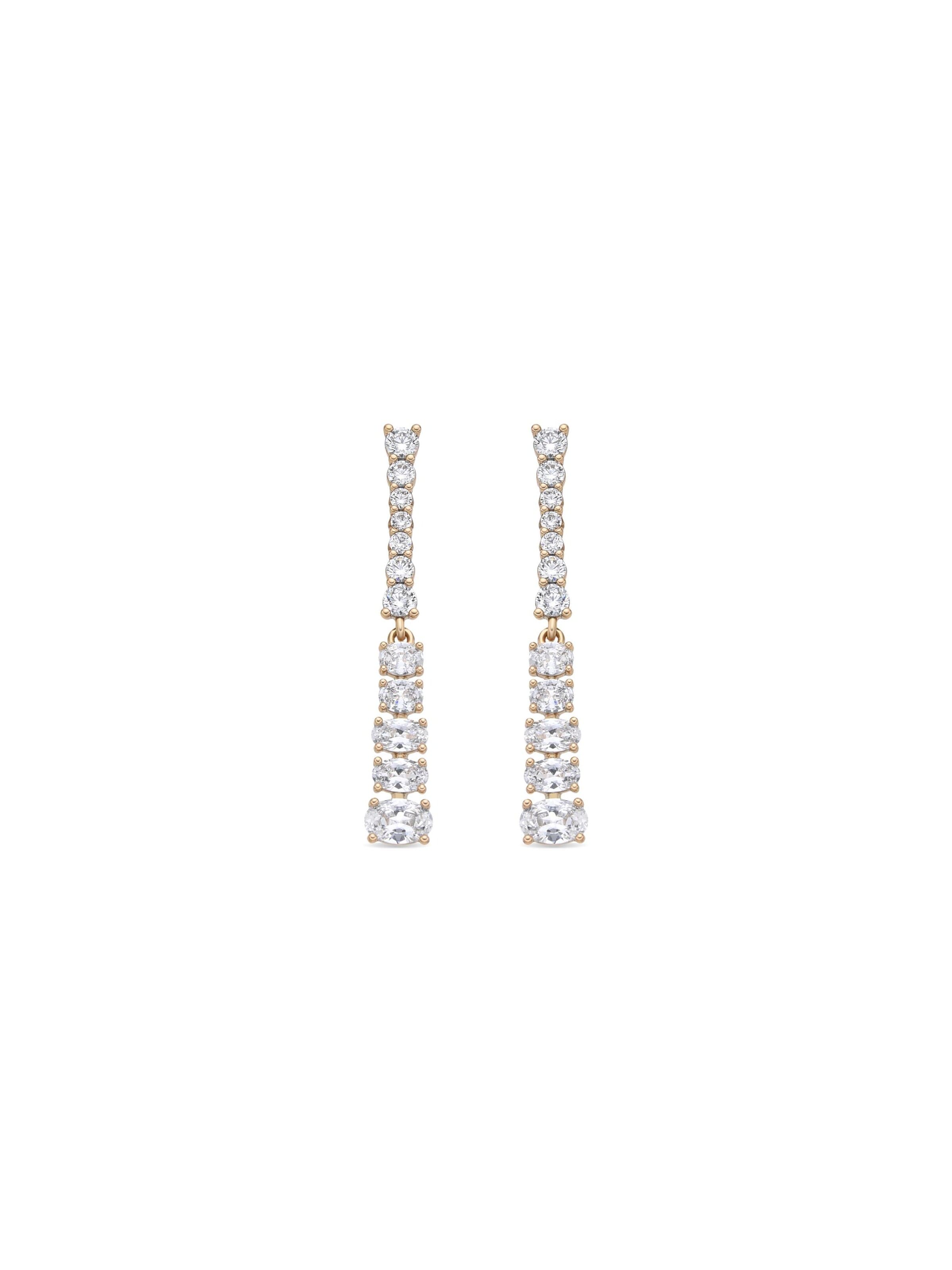 Luxenter - Pendientes 'Raium' en blanco: frente