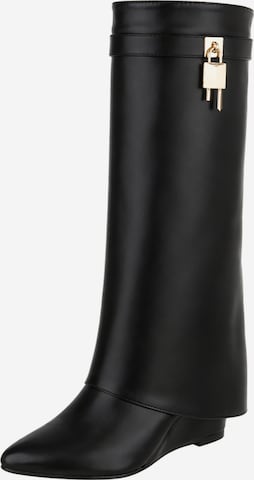 Ital-Design Boots in Black: front